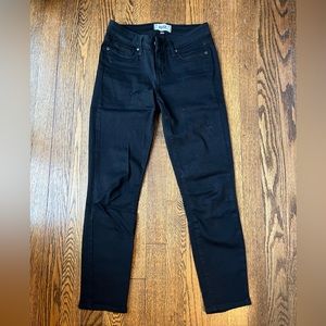 Paige Jeans Black Skinny Fit Verdugo Crop